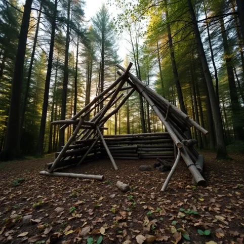 Czy można zbudować szałas w lesie