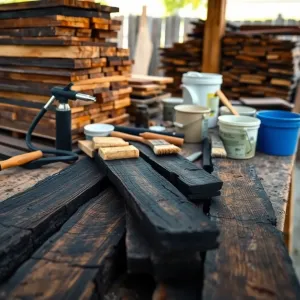 Deski opalane jak zrobić