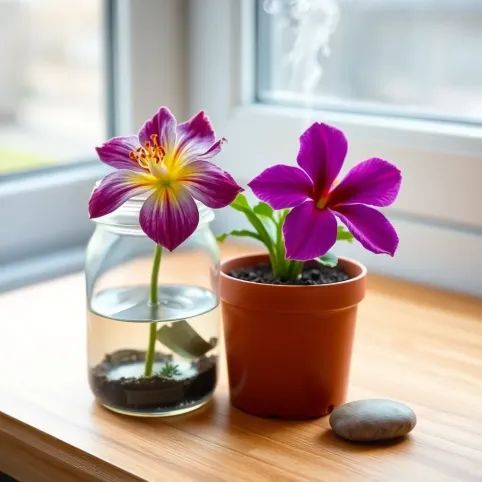 Jak zrobić nawilżacz do kwiatów